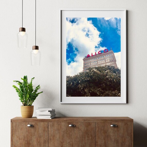 Alico Building Waco Texas Historic Landmark Rooftop Sign Photo Print
