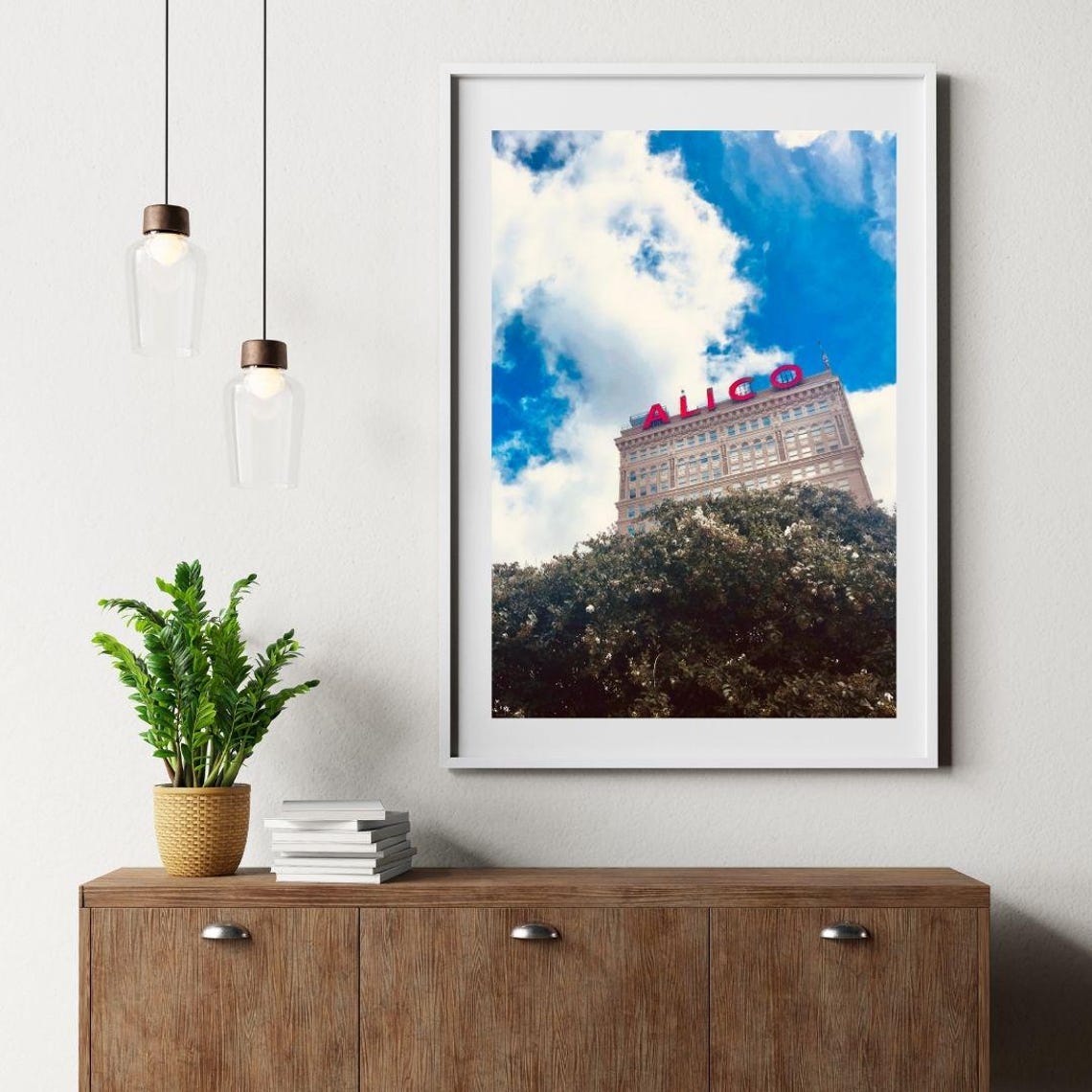 Alico Building Waco Texas Historic Landmark Rooftop Sign Photo Print