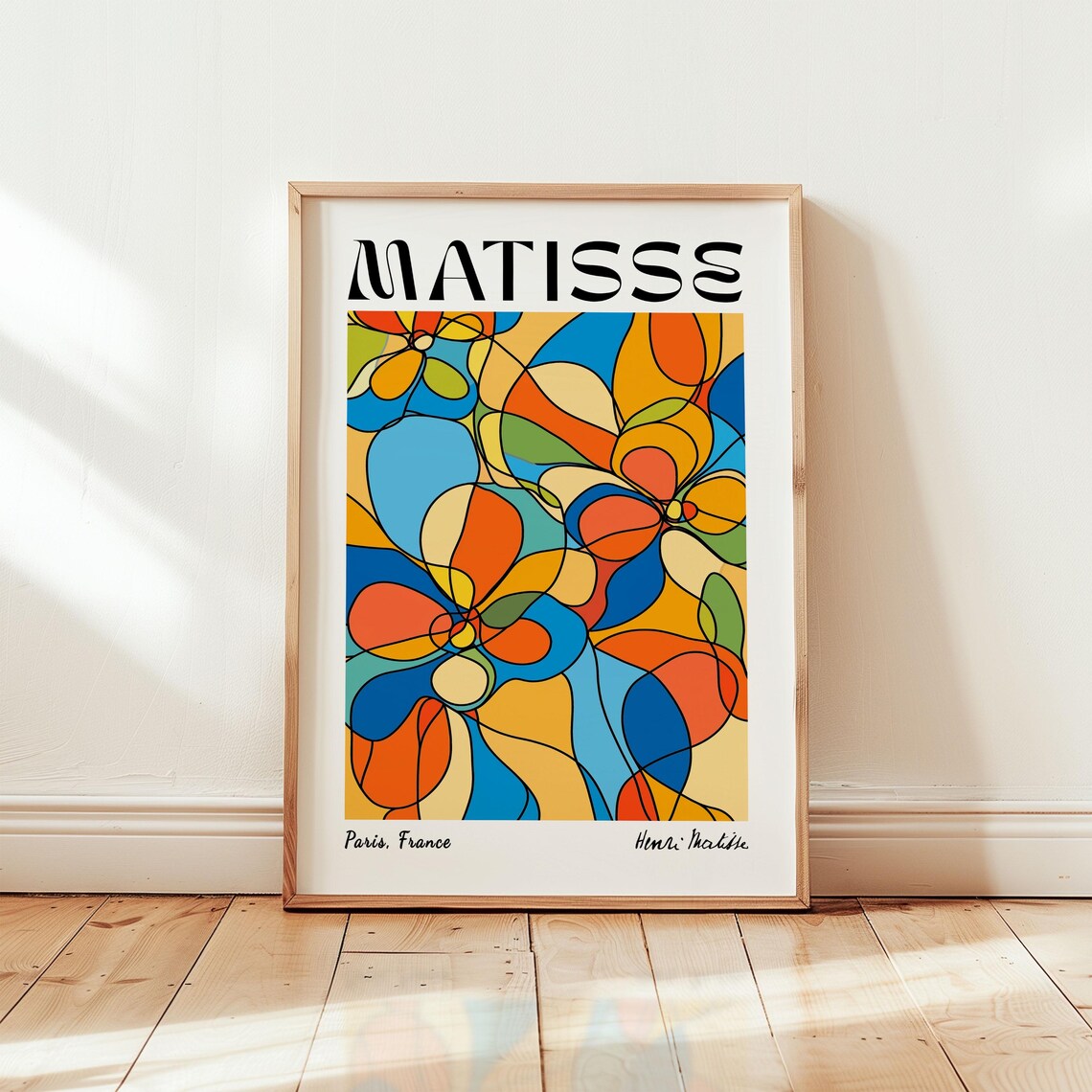Henri Matisse Flower Market Print Abstract Floral Art Poster