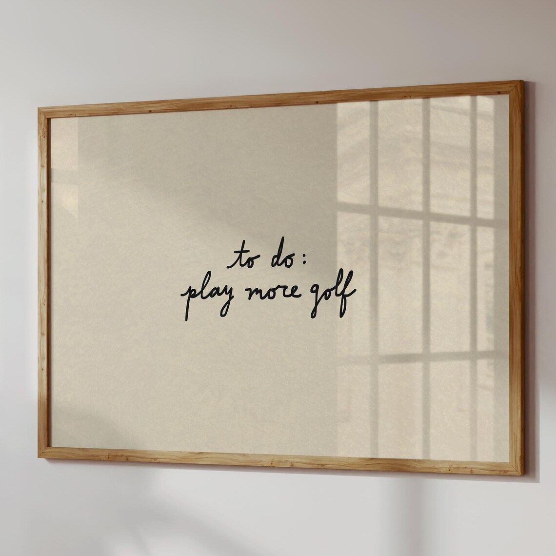 Funny Golf Print, Minimalist Lover Gift