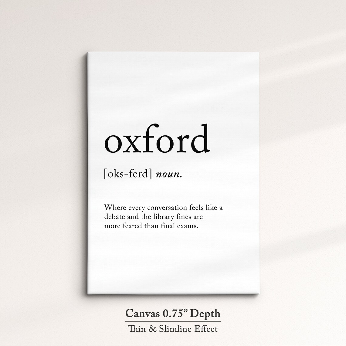 Oxford England Uk Definition Dictionary Funny Quote Minimalist Framed Print Framed Wall Art Poster Home Decor Interior Gifts - Image 4