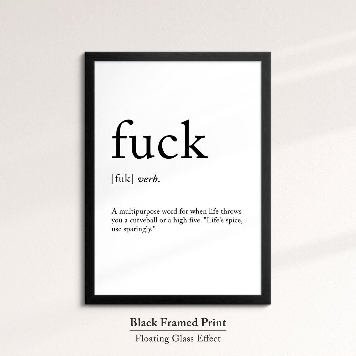 Fk Minimalist Definition Quote Word Art Framed Print Framed Female Wall Art Lady Poster Feminine Home Decor Gifts For Her - Image 5