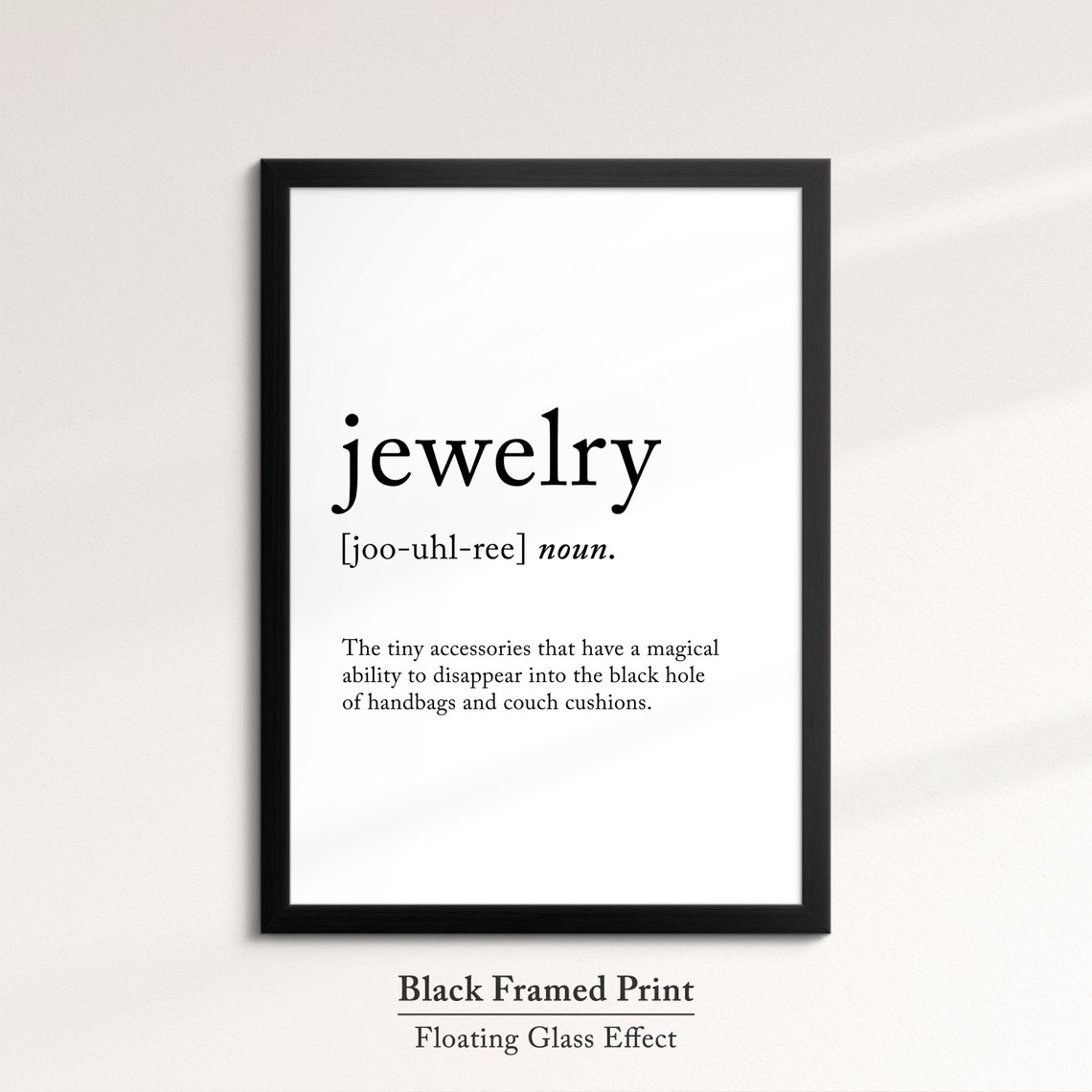 Jewelry Dictionary Definition Funny Accessories Quote Wall Poster - Image 8
