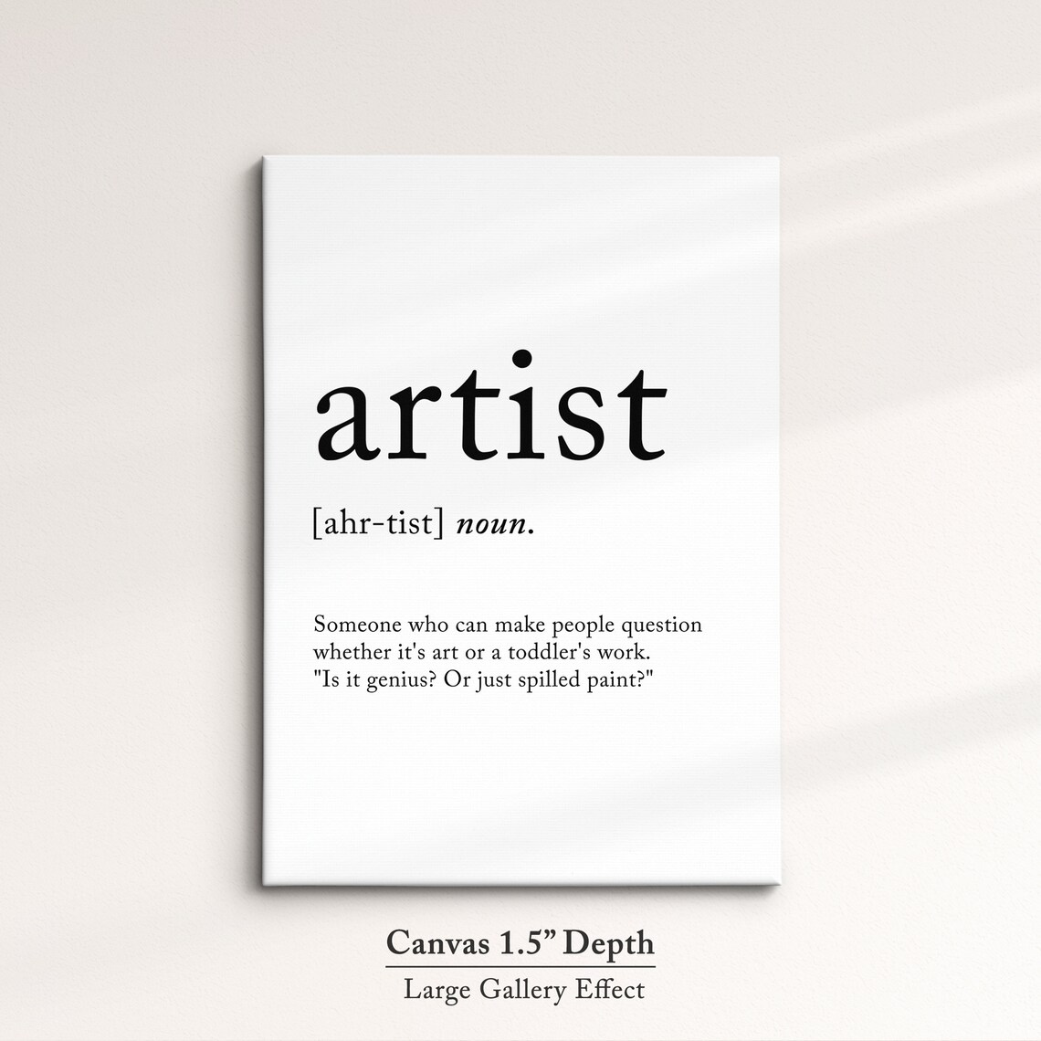 Artist Minimalist Definition Quote Word Art Framed Print Framed Female Wall Art Lady Poster Feminine Home Decor Gifts For Her - Image 2