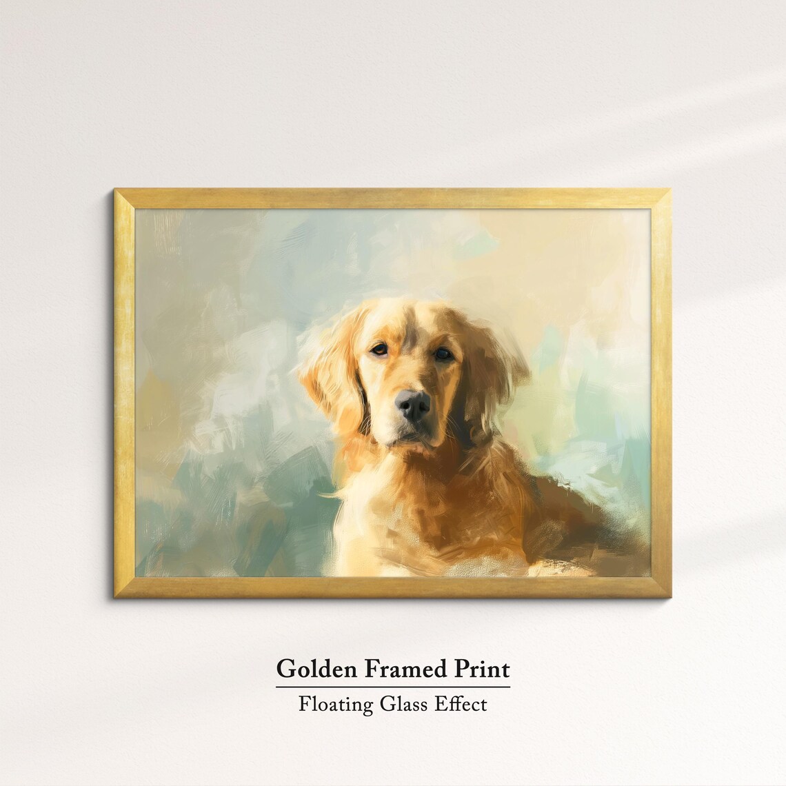 Golden Retriever Abstract Oil Painting, Dog Art Print - Image 5