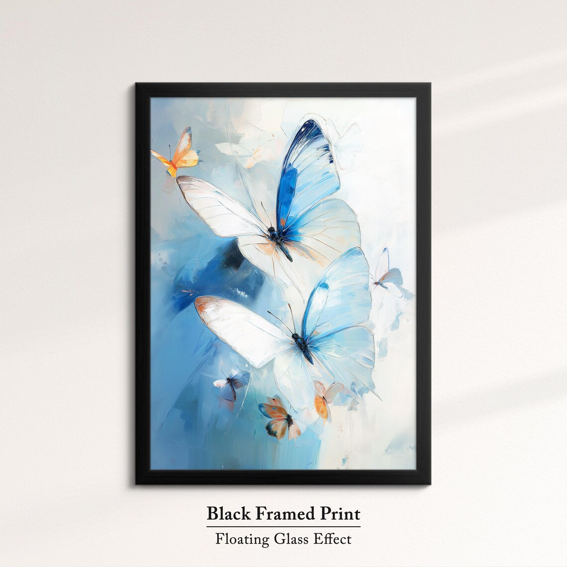 Colorful Butterfly Abstract Oil Painting, Wall Art Print - Image 8