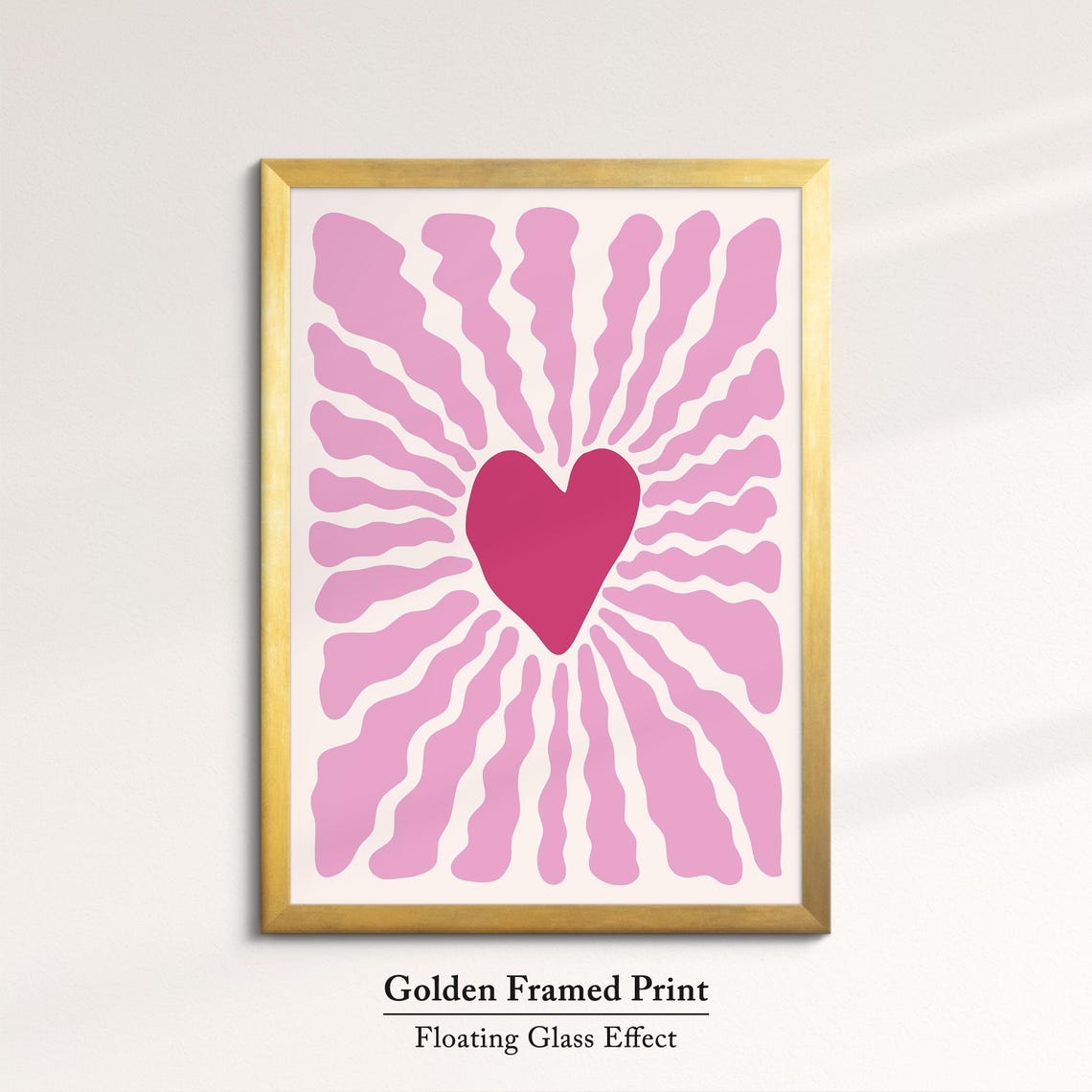 Abstract Heart Organic Shapes Art Modern Minimalist Wall Decor Matisse Inspired Cutout Art Print Contemporary Home Design - Image 5