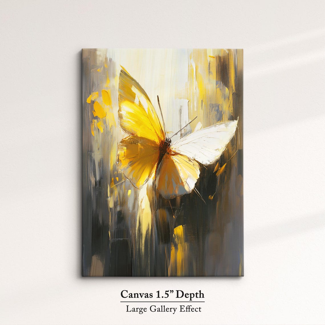 Colorful Butterfly Abstract Oil Painting Framed Print Framed Portrait Wall Art Poster Home Decor Interior Butterfly Lover Gift - Image 3