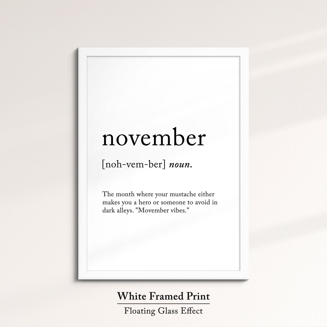November Minimalist Definition Quote Word Art Framed Print Framed Female Wall Art Lady Poster Feminine Home Decor Gifts For Her - Image 7