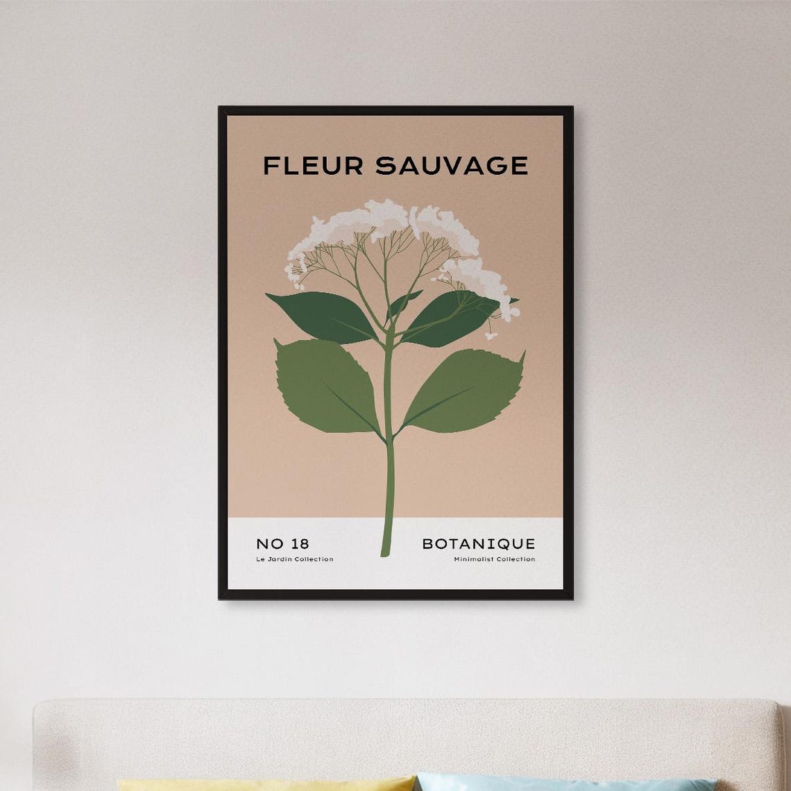 Fleur Sauvage French Botanical Wildflower Vintage No 18 Decor Poster