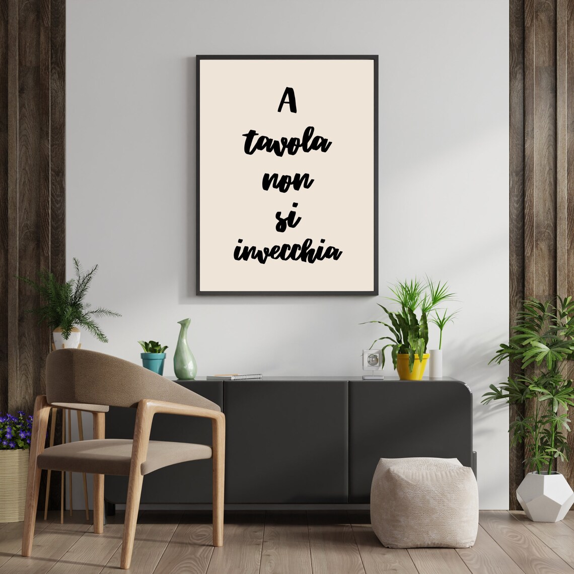 Italian Saying Words Quote, Minimalist Wall Art Print - Image 2