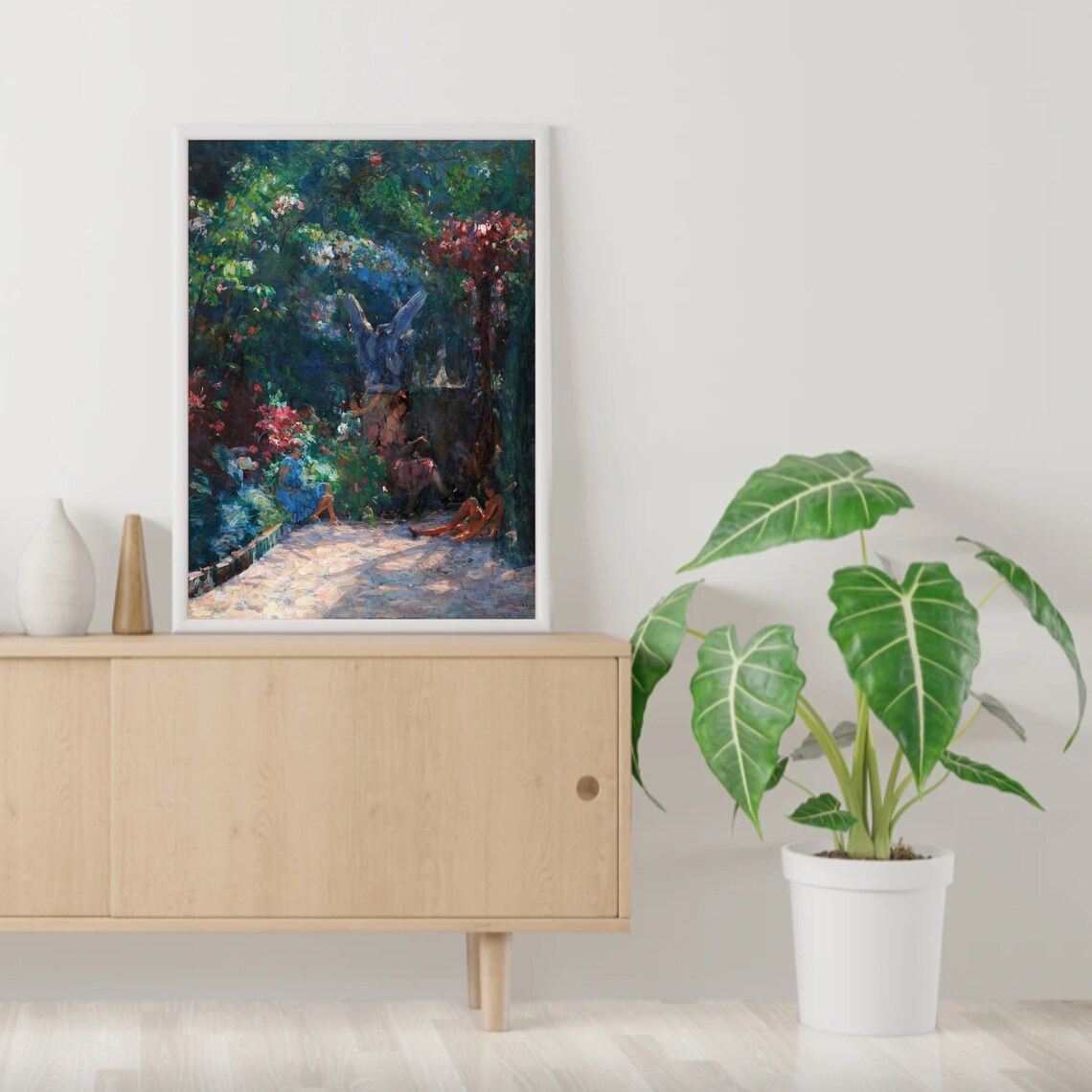 Vintage Flower Painting, Rustic Country Art Print - Image 3