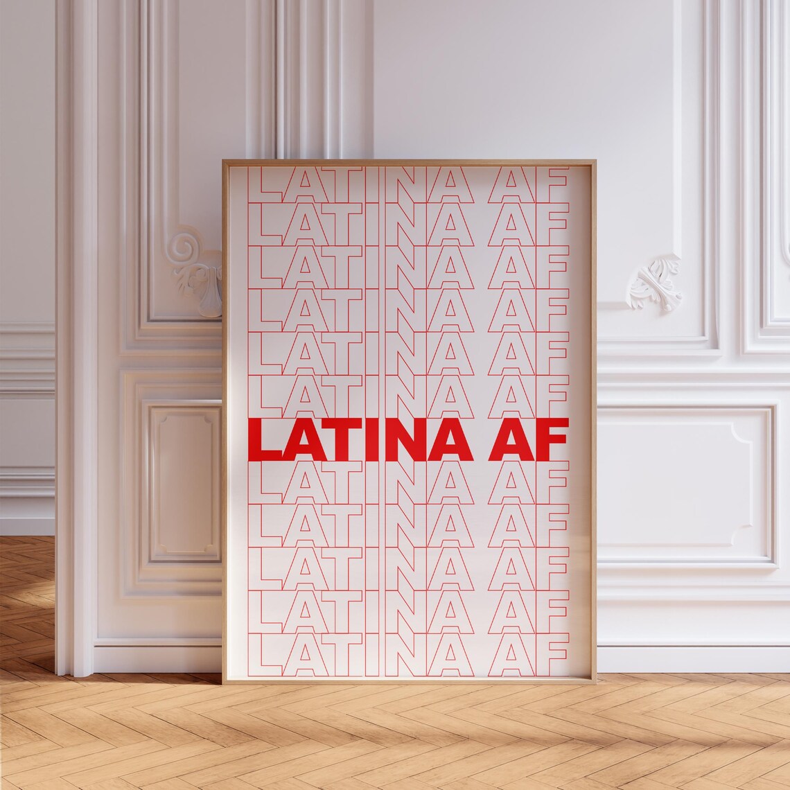 Latina Feminist Art Print, Bold Wall Decor