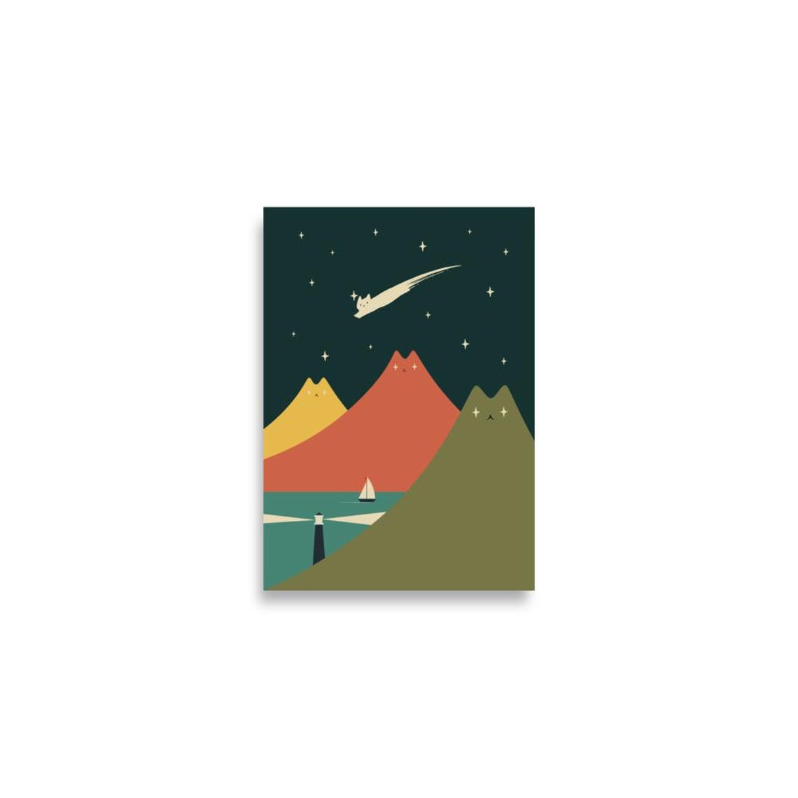 Cat Landscape 130 Poster Print