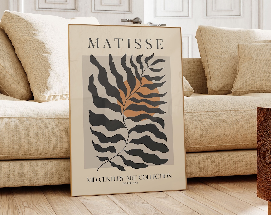 Henri Matisse Exhibition Poster, Boho Gallery Print