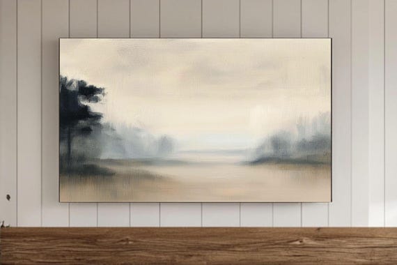 Minimalist Art Frame Tv Wall Samsung Screensaver Moody Abstract Background
