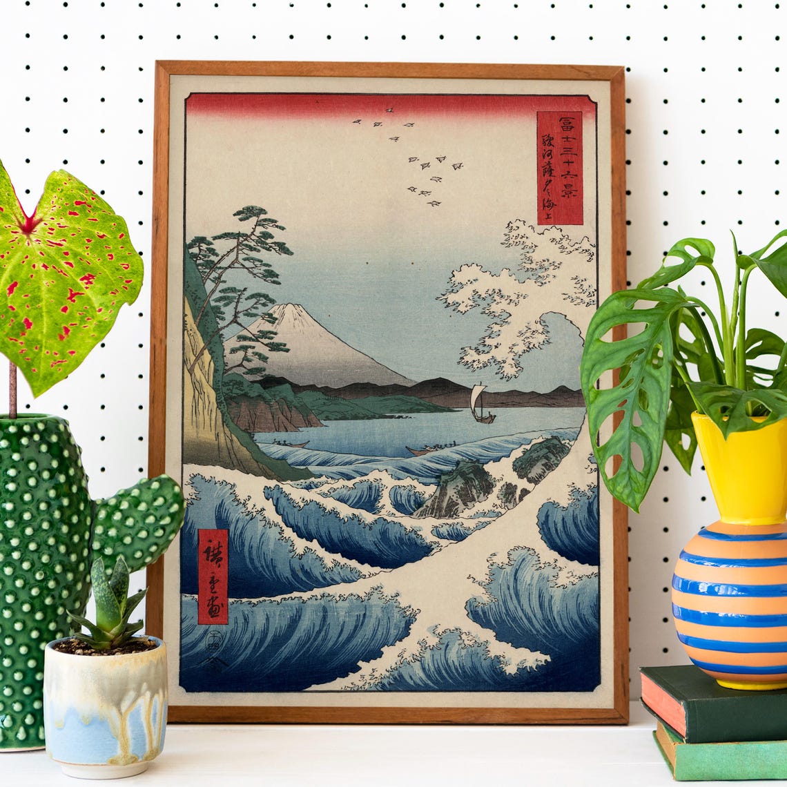 Utagawa Hiroshige Mount Fuji Satta Coast Japanese Ukiyo E Poster - Image 2