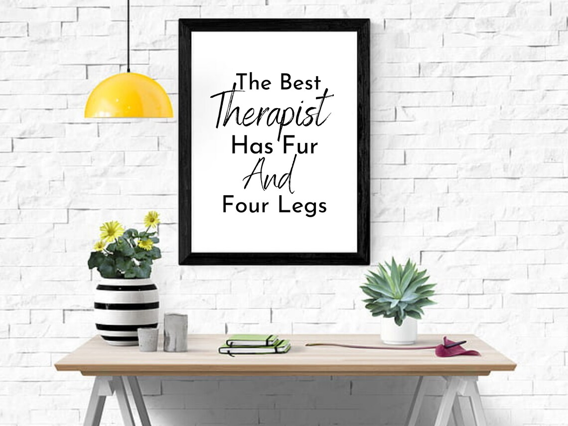 Dog Quote Typography Art Print, Fur and Four Legs - Image 4