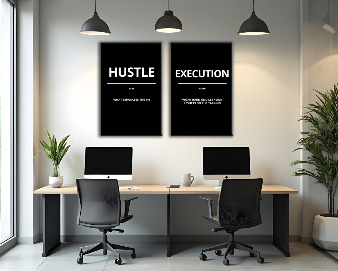 Execution Definition Noun Let Results Do The Talking Black Poster - Image 5