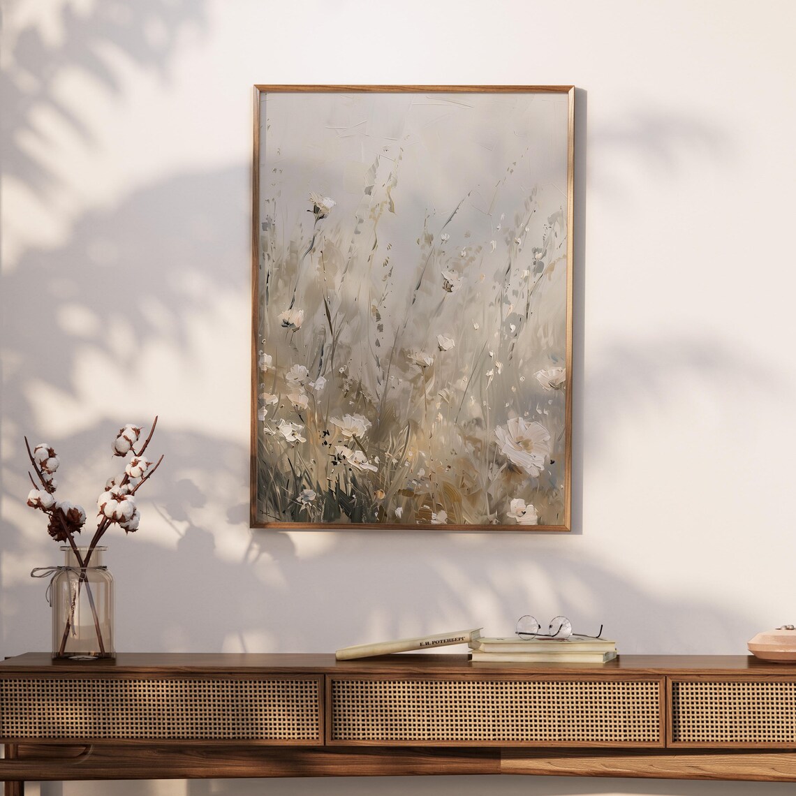 Abstract Wildflower Meadow Art Print, Botanical Decor - Image 2