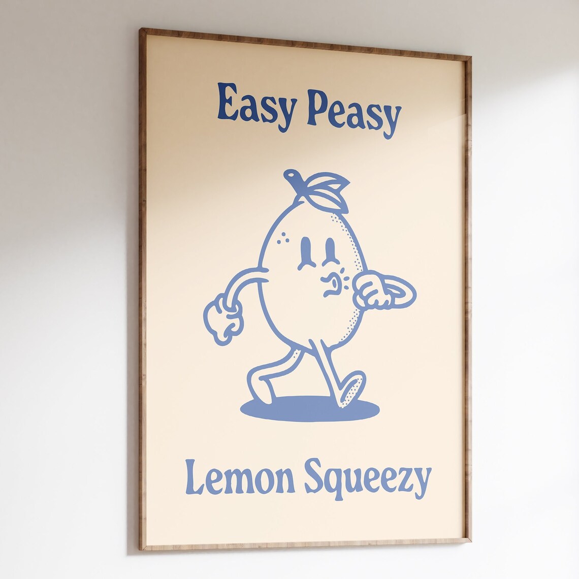 Easy Peasy Lemon Squeezy Retro Poster