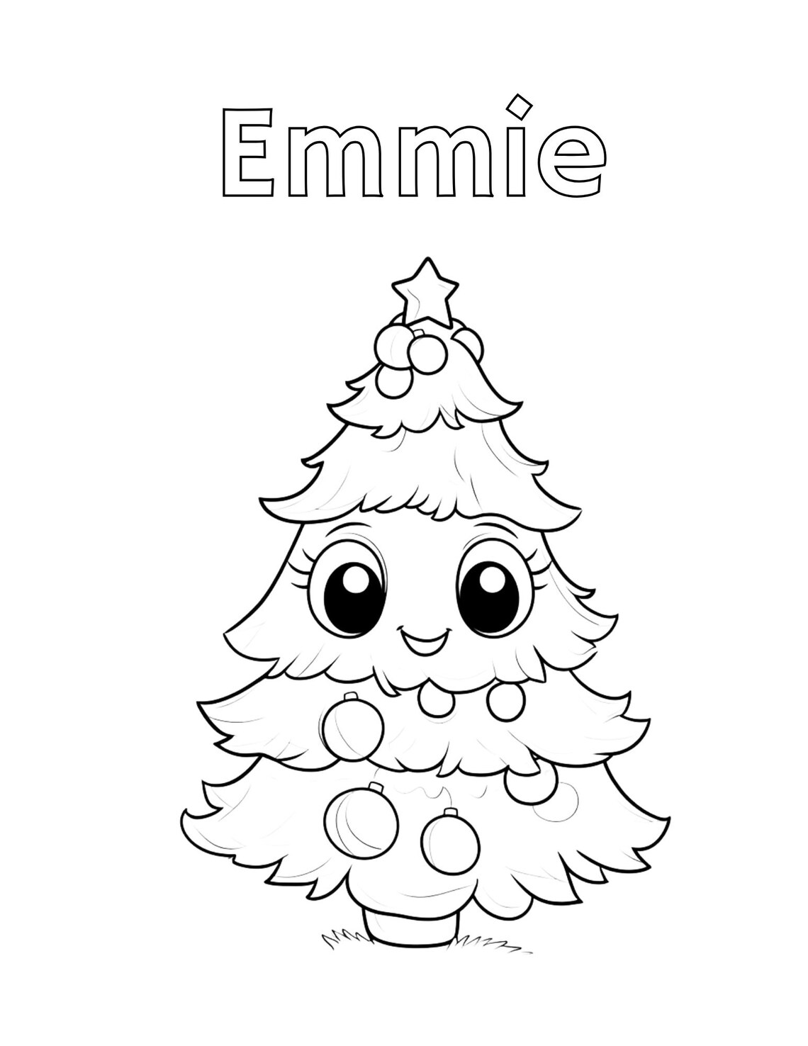 Holiday Coloring Book Poster with Santa and Elf Christmas Winter Art - Image 2