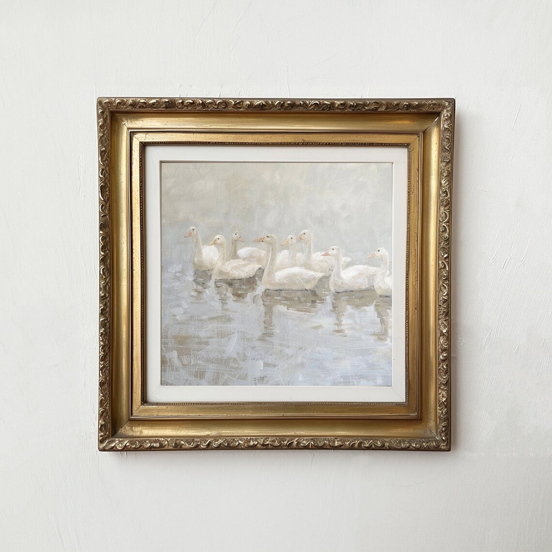 Abstract Goose Print, Vintage Style Nursery Art - Image 2