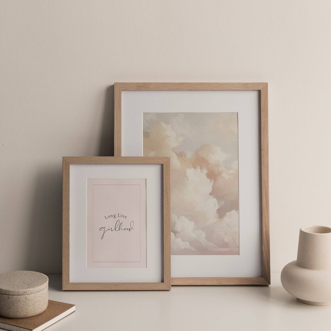 Long Live Girlhood Nursery Kids Quote Art Print - Image 3
