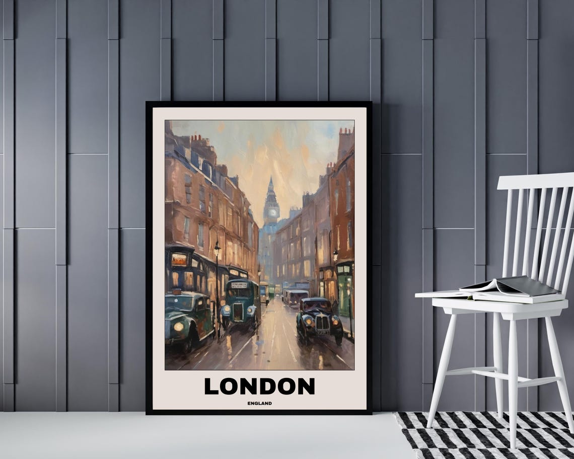 London Scenic Travel Poster, City Landscape - Image 4