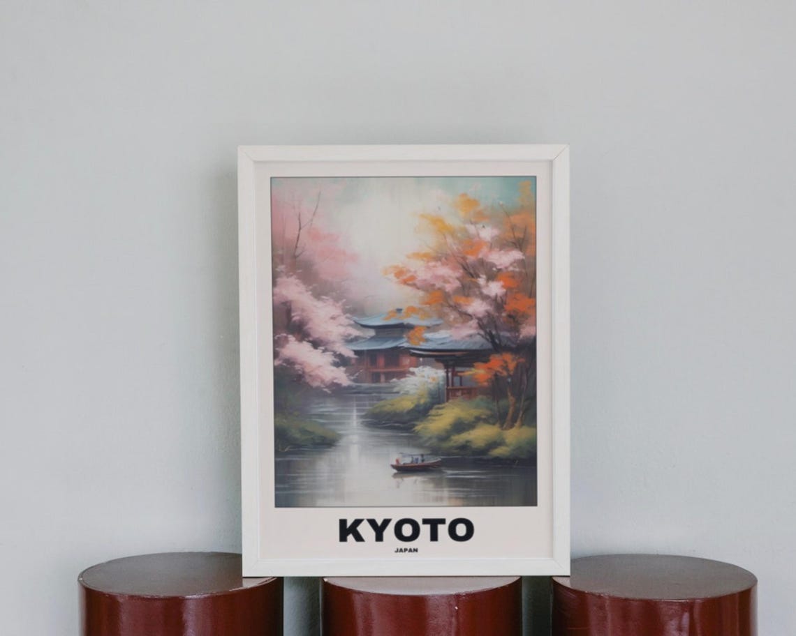 Japan Kyoto Scenic Travel Poster