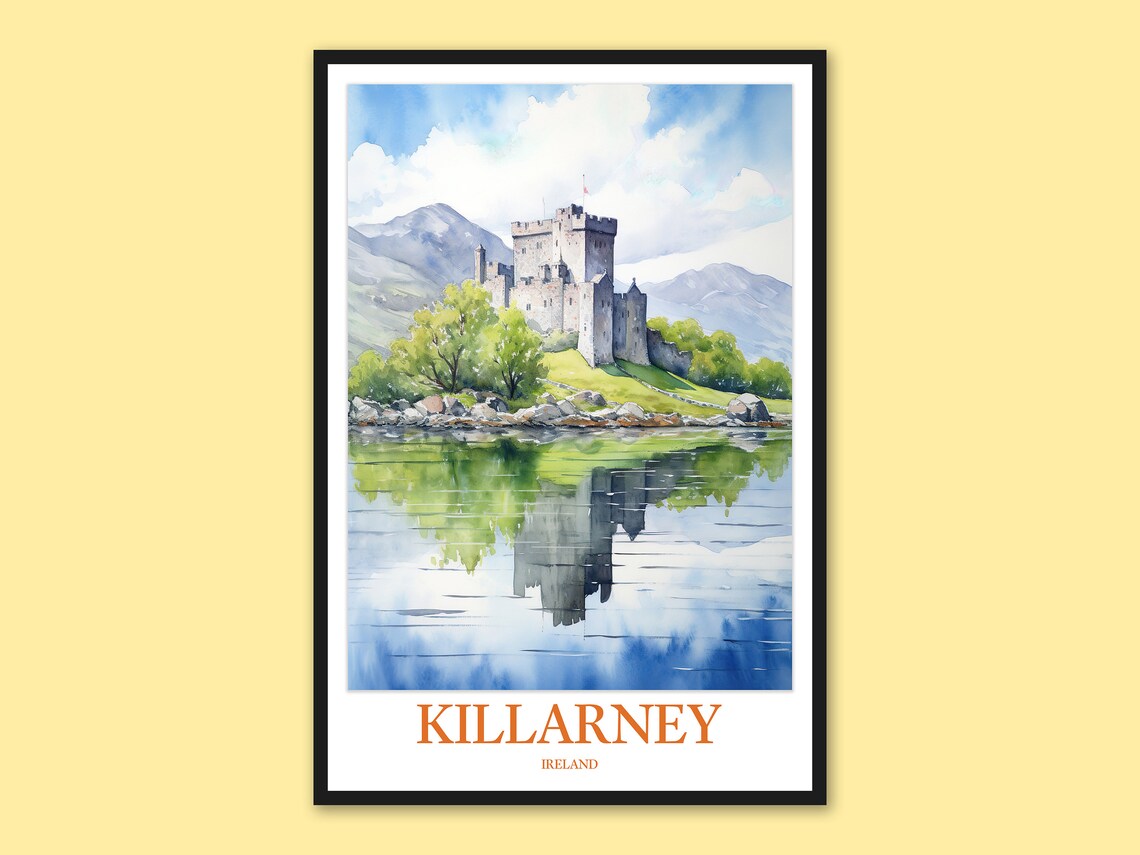 Ross Castle Killarney Ireland Travel Poster