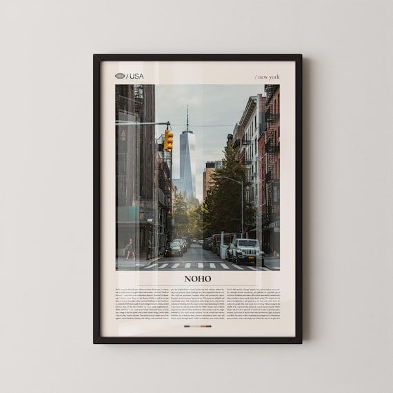 NoHo New York Street View With One World Trade Center Photo Poster