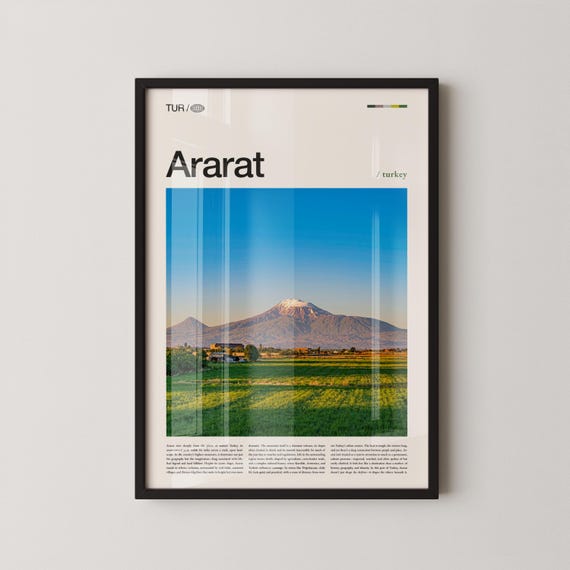Mount Ararat Trkiye Wall Art Majestic Volcanic Peak Print Poster Scenic Eastern Anatolia Photography Turkish Mountain Decor