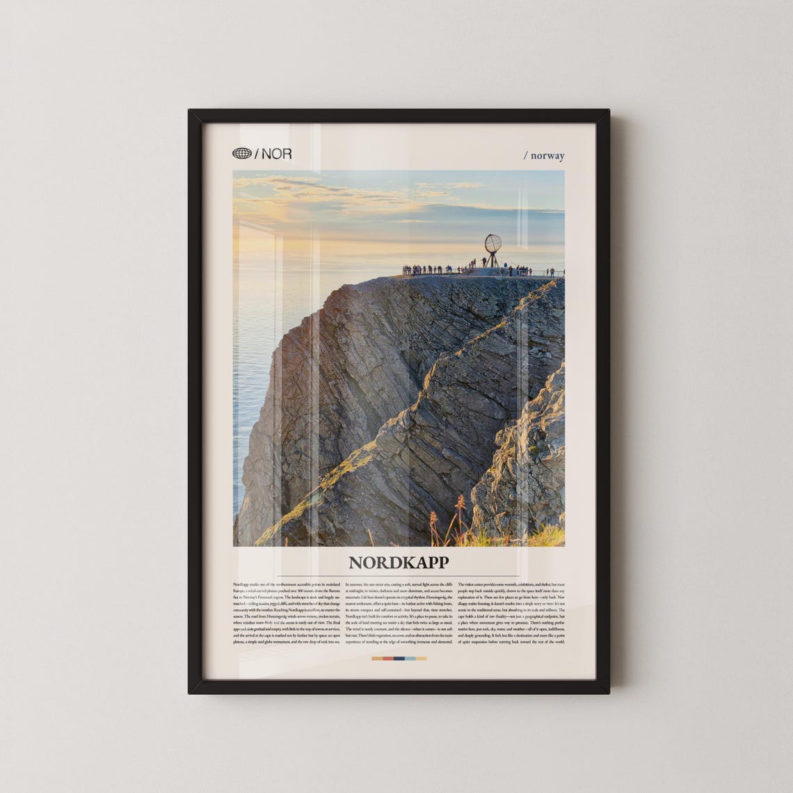 Nordkapp Norway North Cape Cliffside Europe Travel Photo Poster