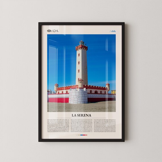 La Serena Print Wall Art Poster Chile Coastal Photography Pacific Ocean Decor