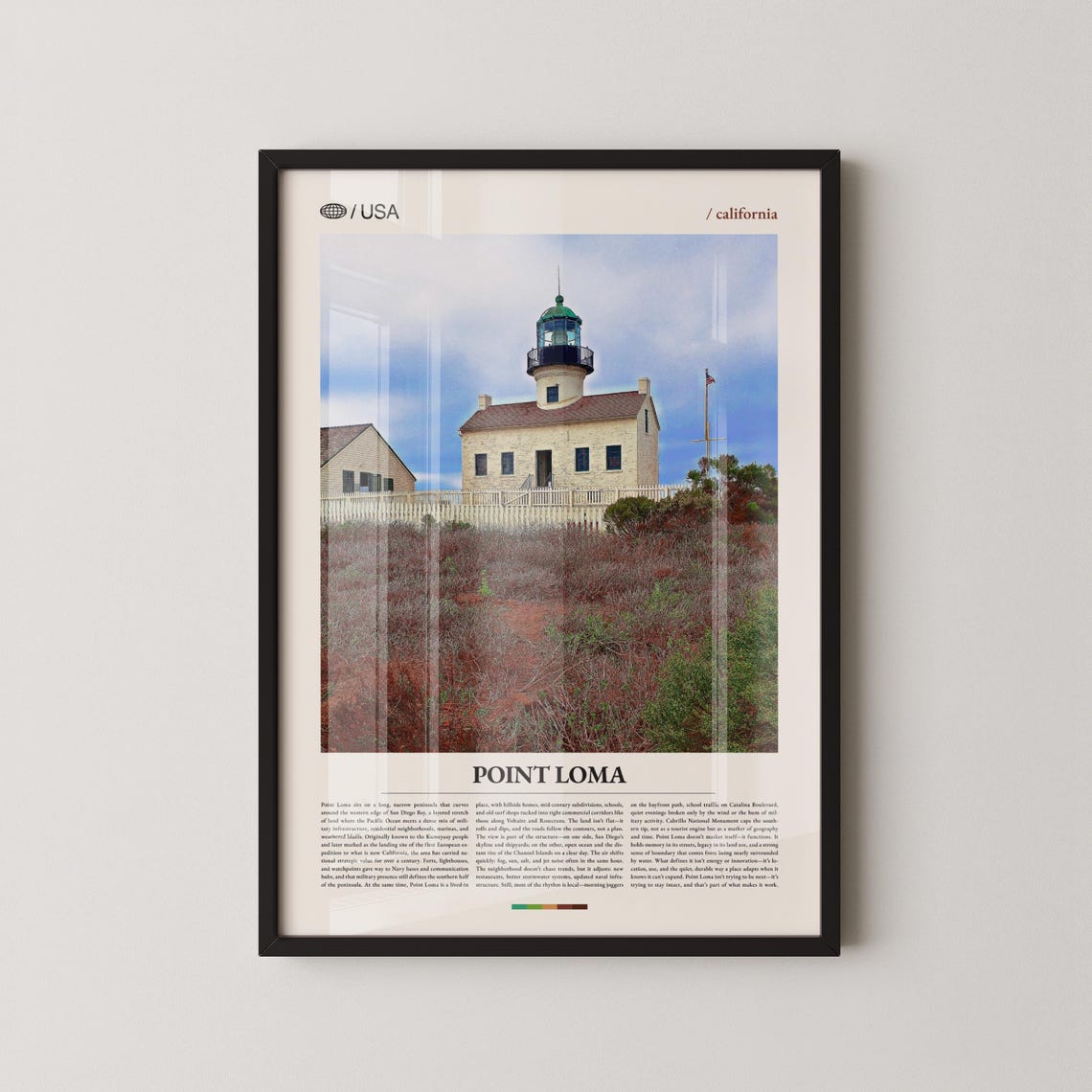 Point Loma California Lighthouse Historic Coast Landmark Photo Poster