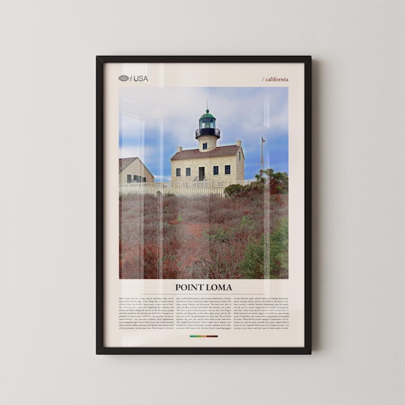 Point Loma California Lighthouse Historic Coast Landmark Photo Poster