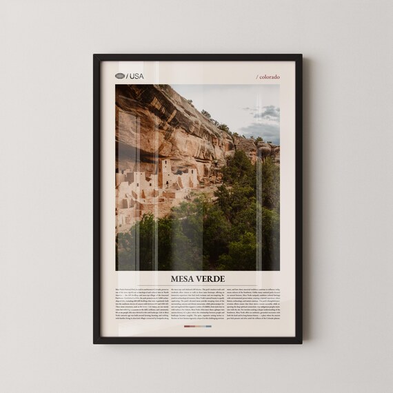 Mesa Verde National Park Colorado Ancient Cliff Dwellings Poster