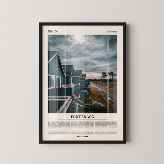 Fort Bragg Print Wall Art Poster Photo Glass Beach Mendocino Coast Humboldt