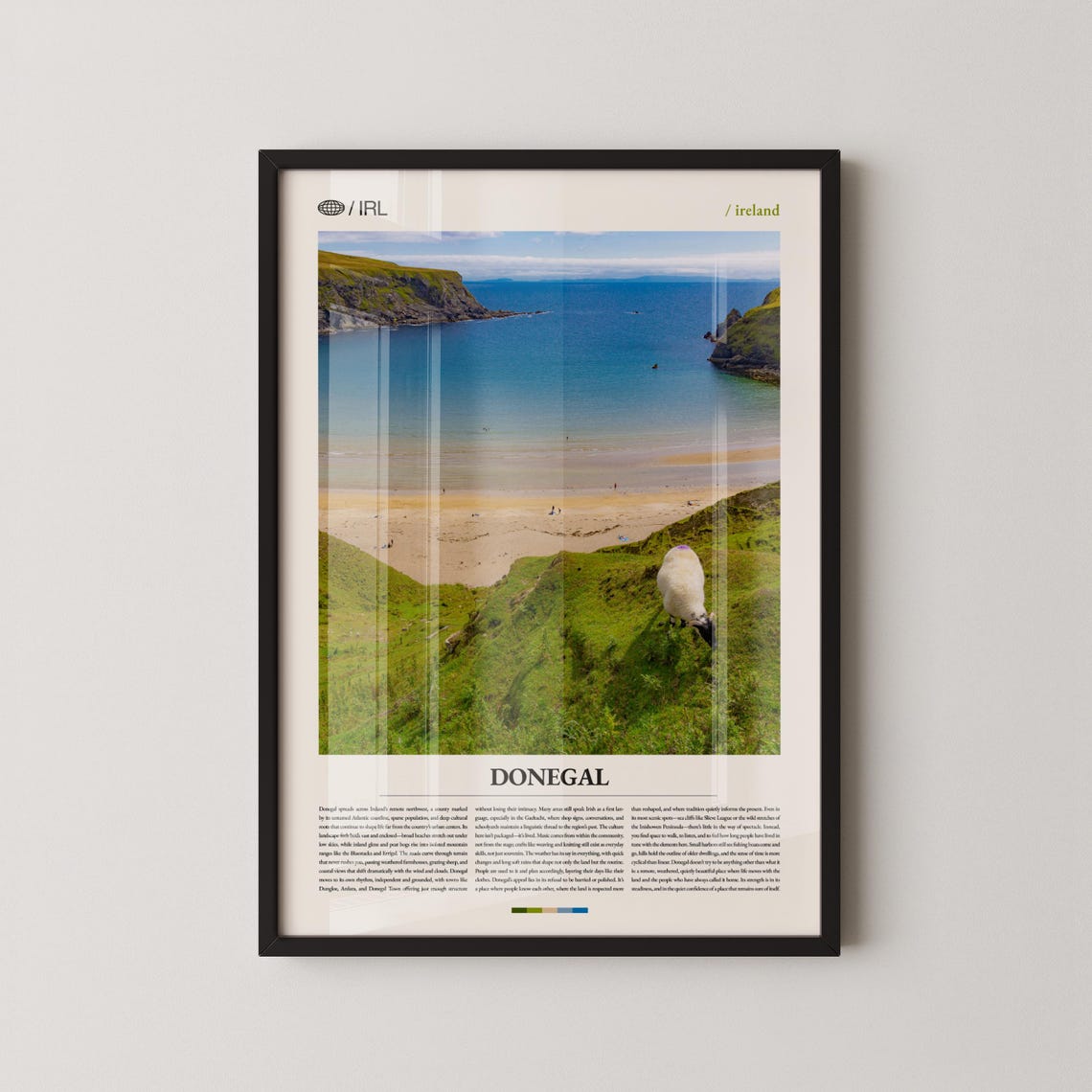 Donegal Ireland Wild Atlantic Coast Beach Travel Photo Wall Poster
