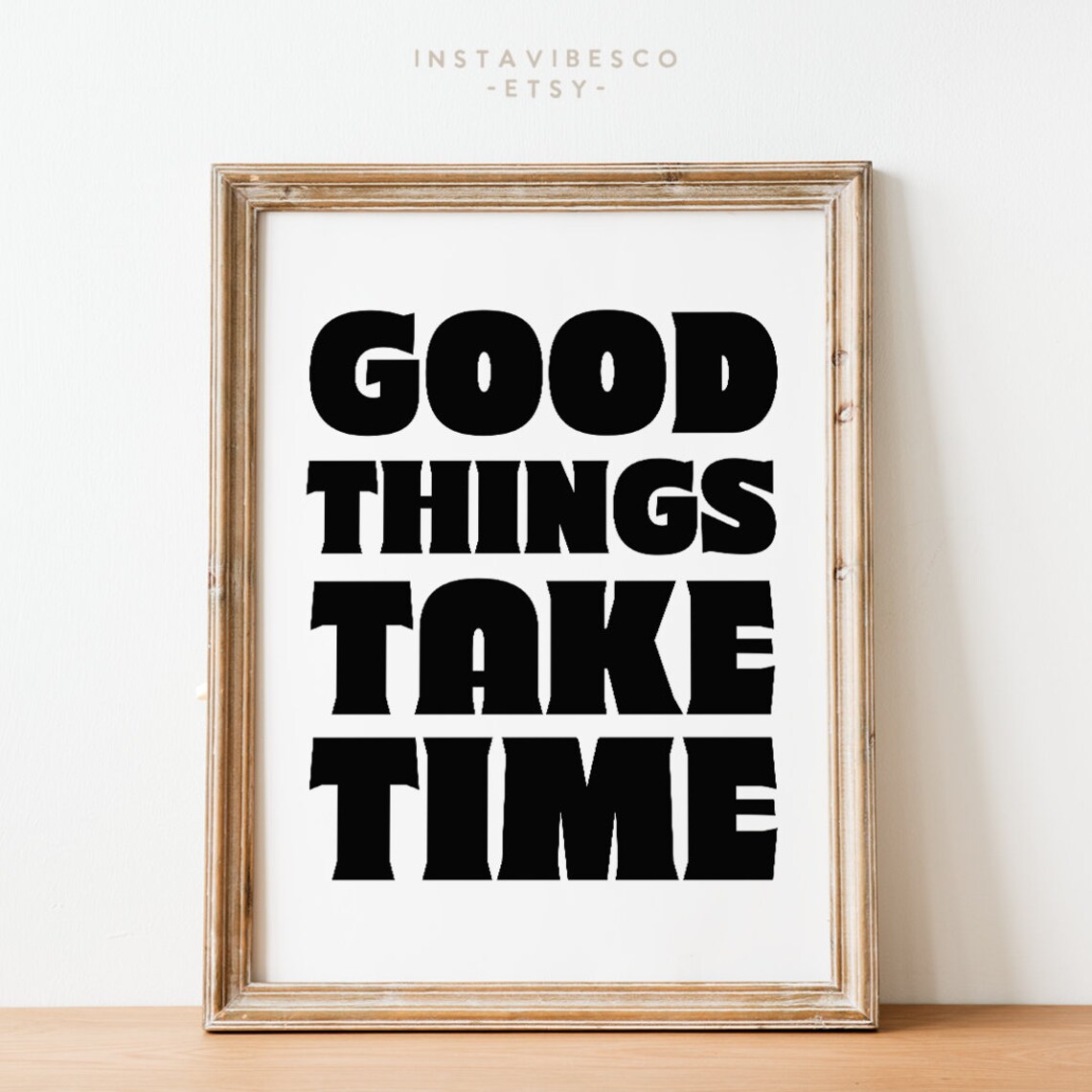 Good Things Take Time, Retro Quote Art Print - Image 3