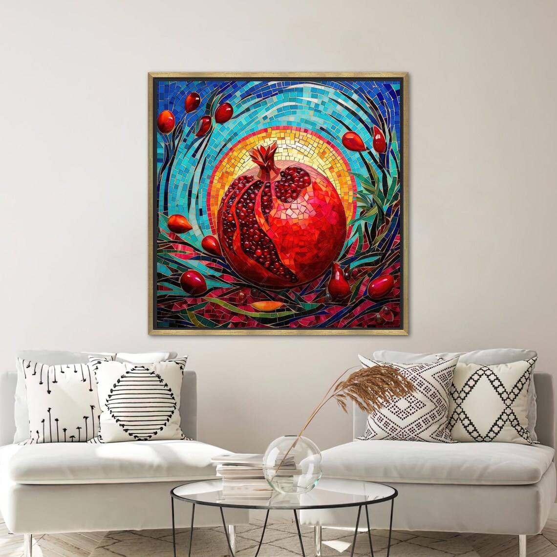 Pomegranate Decor, Modern Personalized Gift For Mom - Image 2
