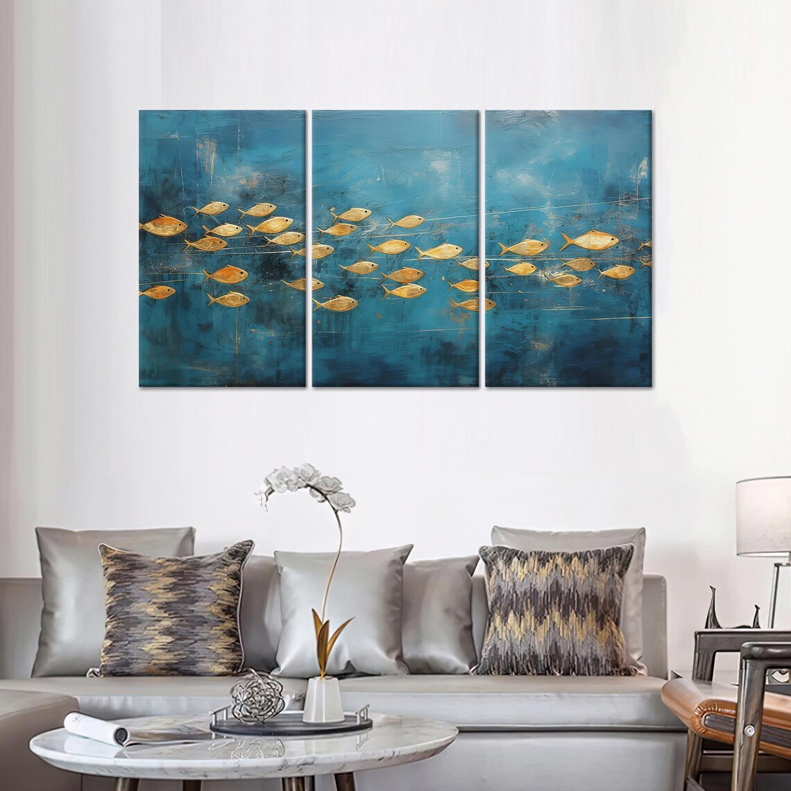 Golden Fish Glass Animal Art Decor - Image 4