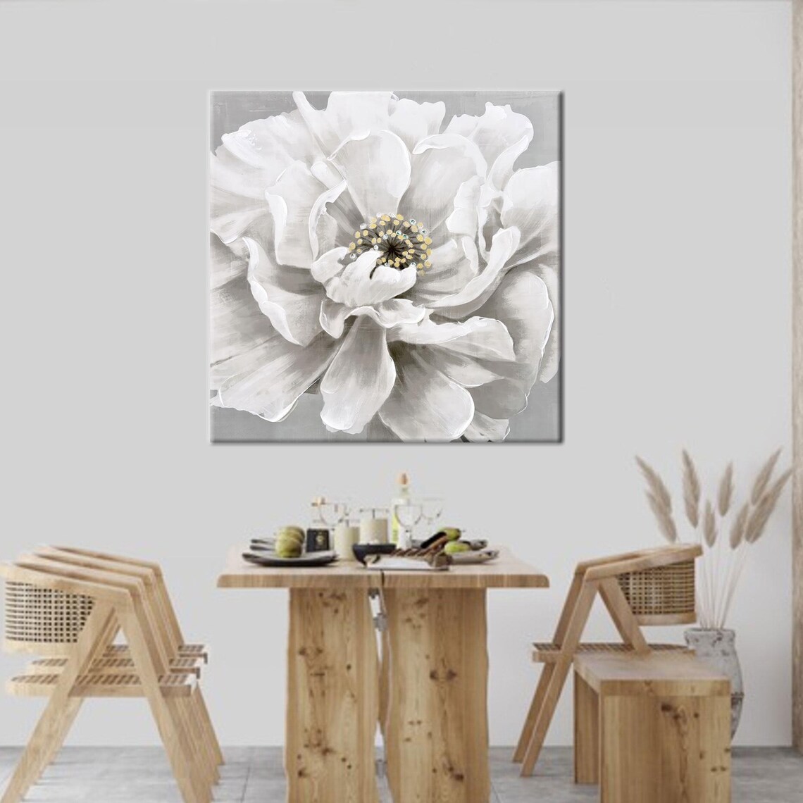 Abstract Printed Luxury Flower Art, Bridesmaid Gift
