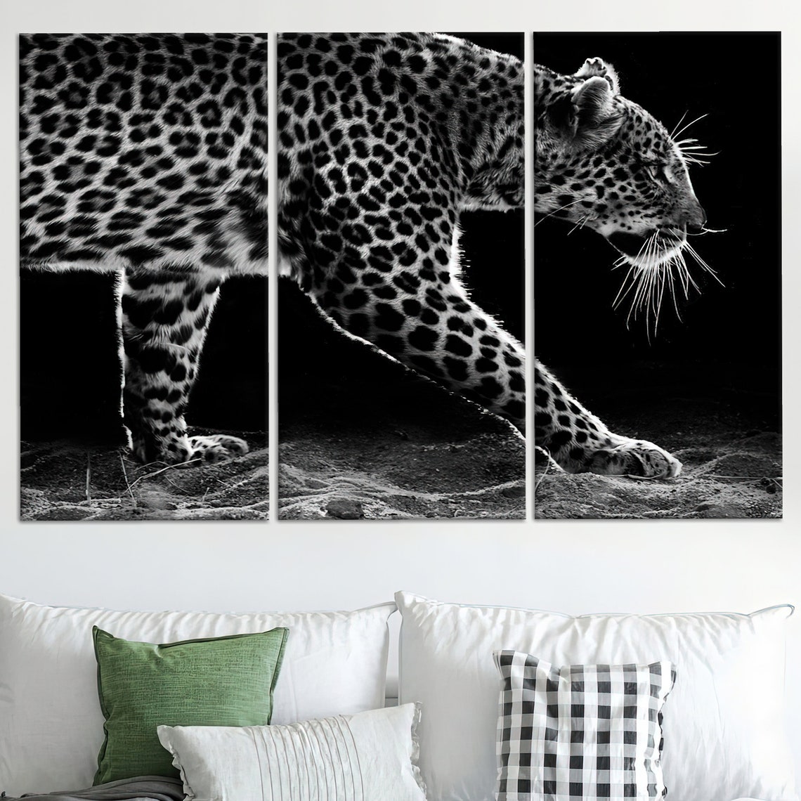 Leopard Glass Art Print, Farmhouse Wall Art - Image 3