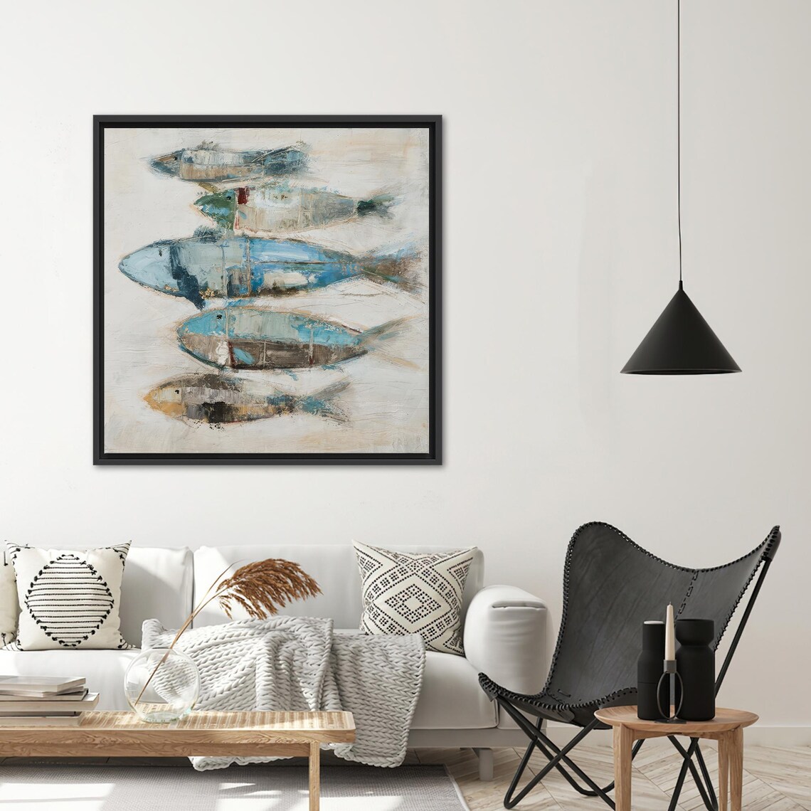 Fish Painting, Modern Animal Decor Art Print - Image 3