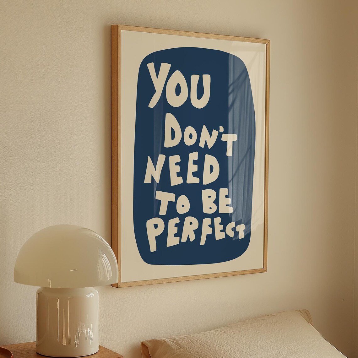 You Dont Need To Be Perfect Retro Quote Art Print