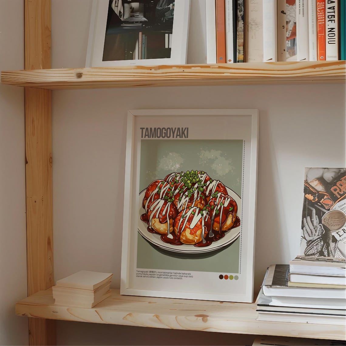 Tamogoyaki Takoyaki Octopus Balls Sauce Japanese Food Poster - Image 7