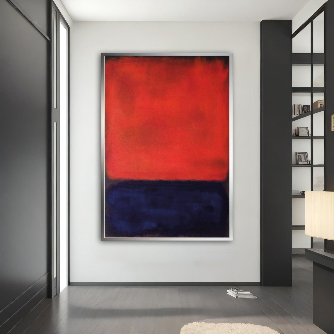 Mark Rothko Red And Blue Color Field Abstract Modern Art Poster - Image 3
