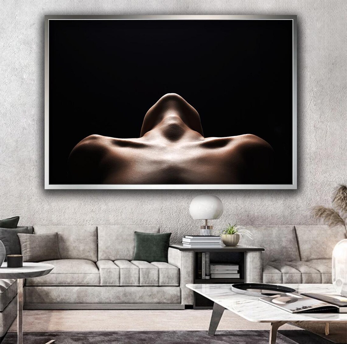 Womans Neck Art Sensual Girl Print Nude Girl Body Wall Art Modern Home Decoration Bedroom Wall Decor Gift For Friends - Image 3